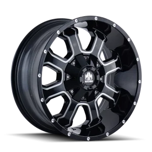 Mayhem – FIERCE – Black – 17″x9″ -12mm – Summer Wheels – 8103-7937M